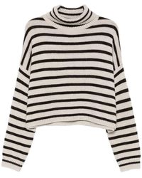 Lisa Yang - Zerlina Striped Roll-Neck Sweater - Lyst