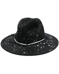 Yesey - Splatter-Print Fedora Hat - Lyst