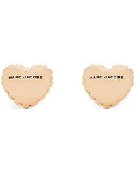 Marc Jacobs - Tone Heart Shape Earrings - Lyst