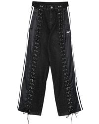 adidas - Lace-Up Striped Trousers - Lyst