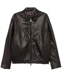 Giorgio Brato - Grained-Leather Jacket - Lyst