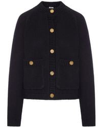 TOTEME - Button-Up Chunky-Knit Cardigan - Lyst