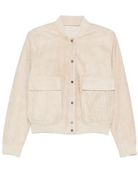 SANTORO - Flap-Pocket Buttoned Bomber Jacket - Lyst