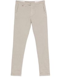 Tramarossa - Luis Logo-Patch Button-Fastening Trousers - Lyst