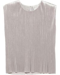 forte_forte - Plissé-Effect Sleeveless Top - Lyst