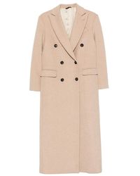 Eraldo - Double-Breasted Peaked-Lapel Coat - Lyst