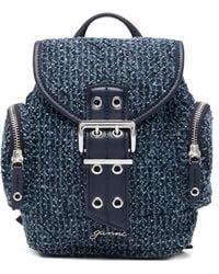 Ganni - Bucky Denim Backpack - Lyst