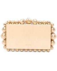 Cult Gaia - Bead-Embellished Brushed-Finish Clutch Bag - Lyst
