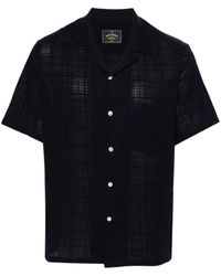 Portuguese Flannel - Textured-Finish Camp-Collar Shirt - Lyst