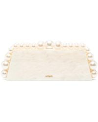 Cult Gaia - Eos Lungo Faux-Pearl Marbled Clutch Bag - Lyst