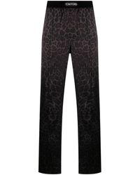Tom Ford - Leopard Print Pajama Pants - Lyst