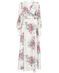 Raquel Diniz - Aurora Floral-Print Silk-Satin Maxi Dress - Lyst