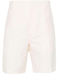 Fendi - Ff Jacquard Bermuda Shorts - Lyst