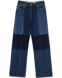 Jil Sander - Patchwork Design Jeans - Lyst