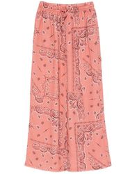 VENUJA - Paisley-Print Drawstring Trousers - Lyst