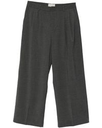 THESTROY - Pleated Wide-Leg Trousers - Lyst