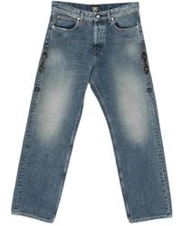 HTC - Stud-Embellishment Jeans - Lyst