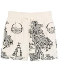 Maison Labiche - Tree-Embroidered Shorts - Lyst