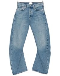 Agolde - Whiskered Wide-Leg Jeans - Lyst