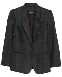 Giorgio Armani - Single-Breasted Notched-Lapel Blazer - Lyst