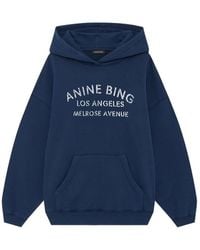 Anine Bing - Harvey Logo-Detail Hoodie - Lyst