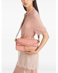 Fendi - Medium Baguette Ff Logo Quilted Shoulder Bag - Lyst