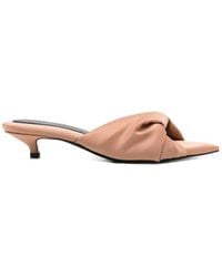 Carven - Pointed-Toe Twisted Heeled Sandals - Lyst