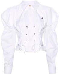 Vivienne Westwood - Orb-Embroidered Cotton Shirt - Lyst