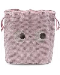 Anya Hindmarch - Drawstring Clutch Bag Crystal Outer: Mesh - Lyst