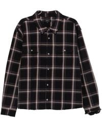 Purple Brand - Check-Pattern Cotton Shirt - Lyst