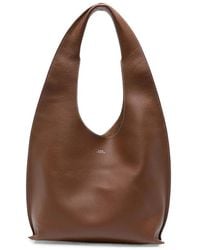 A.P.C. - A. P.C. Grained-Leather Shoulder Bag - Lyst