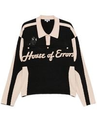 House of Errors - Logo-Embroidered Polo-Collar Polo Shirt - Lyst