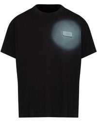 MM6 by Maison Margiela - Round-Neck Plaque T-Shirt - Lyst