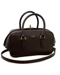 Balenciaga - Small Le 7 Leather Bowling Tote Bag - Lyst