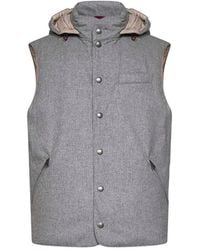 Brunello Cucinelli - Waistcoat Wool - Lyst