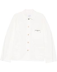 Givenchy - Embroidered-Logo Chest-Pocket Denim Jacket - Lyst