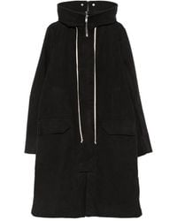 Rick Owens - Drawstring-Hood Zipped Coat - Lyst