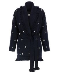 Alanui - Echoes Of The Bandana Belted Cardigan - Lyst