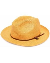 Catarzi Woven Paper-blend Sun Hat - Yellow