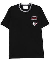Iceberg - Ringer Graphic T-Shirt - Lyst