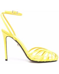 ALEVI Strappy Closed Toe Sandals - Yellow