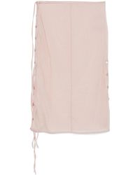 Tシャツ・カットソー LOW CLASSIC SEE-THROUGH BACK STRAP SHIRT Low Classic See-Through Back Strap Shirt in Blue | Lyst