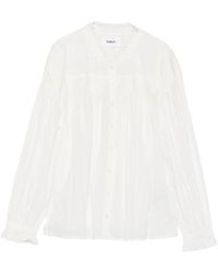 Ba&sh - Tonia Smocked Ruffled Blouse - Lyst