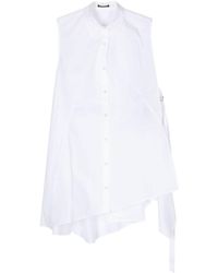 Ann Demeulemeester - Asymmetric Cotton Shirt - Lyst