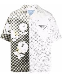 prada white button up