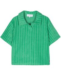 Maison Labiche - Terry-Cloth Cropped Polo Shirt - Lyst