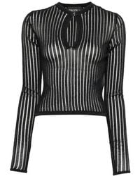 Dondup - Sheer-Knit Top - Lyst