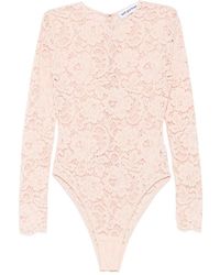 Self-Portrait - Floral-Lace Long-Sleeve Top - Lyst