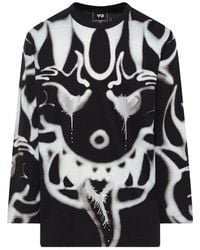 Y-3 - Chito Graphic Long-Sleeve T-Shirt - Lyst