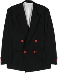 Canaku - Double-Breasted Crepe Blazer - Lyst